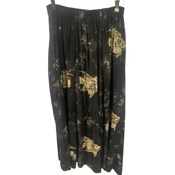 Vintage Black and Cream Printed Skirt/tank Set - Picture 8 of 8